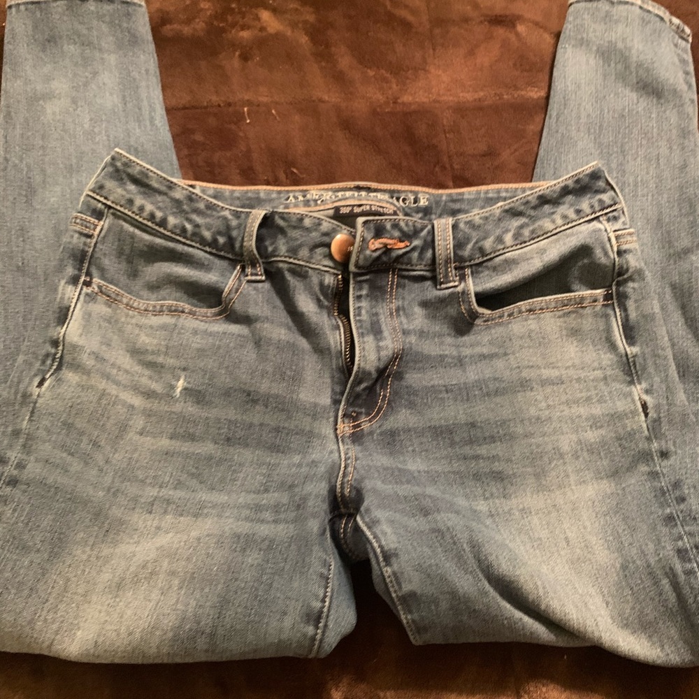 AEO Jeans 360 Super Stretch Jegging Jeans Sz 8S Short